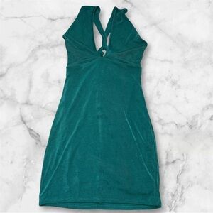 Wild Fable Teal Crisscross Back dress